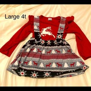 4t Sparkle In Pink Christmas Dress